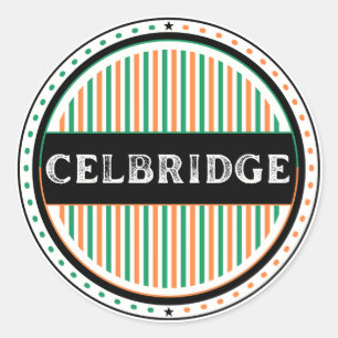 Celbridge City Pride Emblem – irländsk identitet Runt Klistermärke