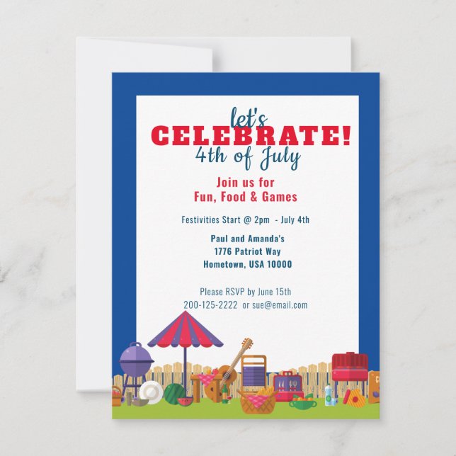 CELEBRATE 4:e juli Picnic-INATION (Framsida)
