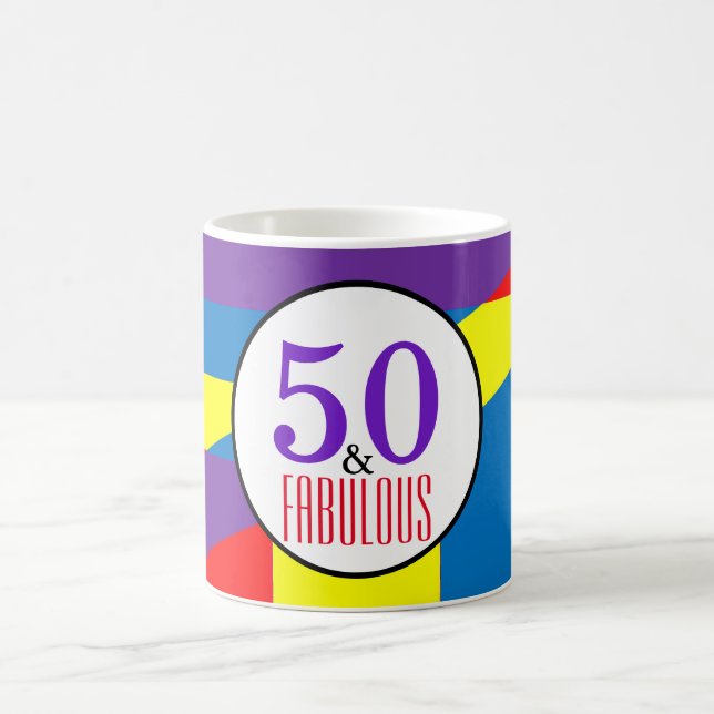 Celebrate 50 och Fabulous Kaffemugg (Center)