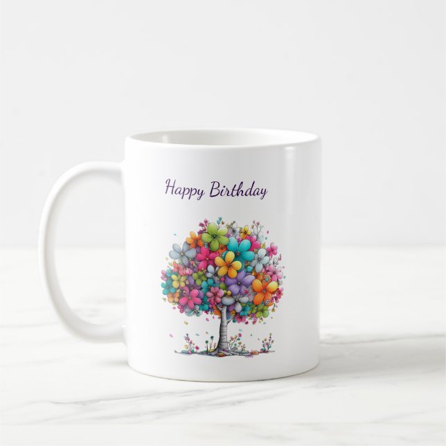 Celebrate a Special Day Illustrated Coffee Mug Kaffemugg (Vänster)