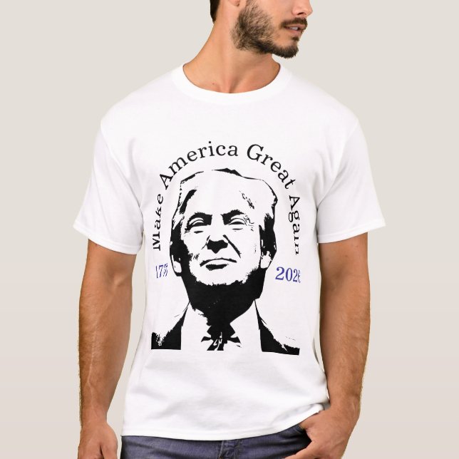 Celebrate America 250 and President Trump #16 T Shirt (Framsida)