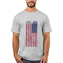 Celebrate America 250 Herr T-shirt med flagga #2