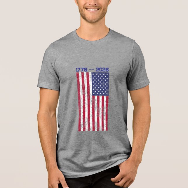 Celebrate America 250 Men's T-shirt with Flag #4 (Framsida)