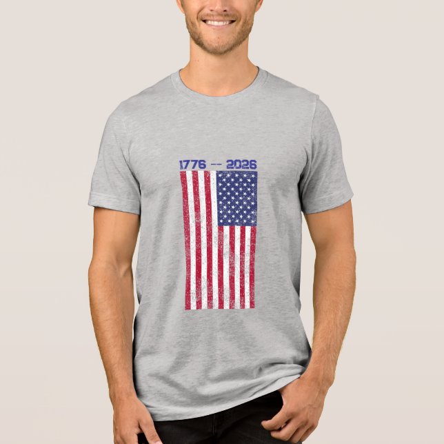 Celebrate America 250 Men's T-shirt with Flag #5 (Framsida)