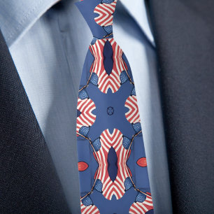 Celebrate America Red White och Blue Necktie Slips