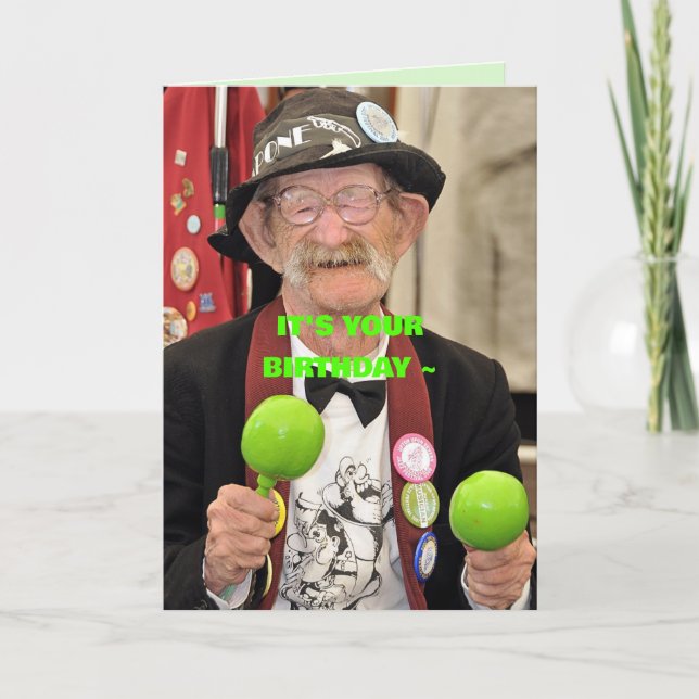 CELEBRATE BIRTHDAY CARD TACK KORT (Framsida)