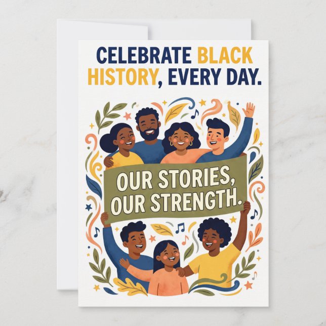 Celebrate Black Culture and Community Julkort (Framsida)