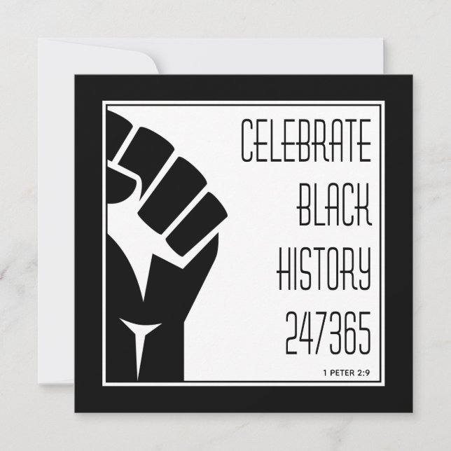 CELEBRATE BLACK-HISTORIA 247365 Power Fist Anpassn (Framsida)