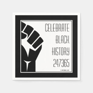 CELEBRATE BLACK HISTORY 247365 BHM Papper Pappersservett