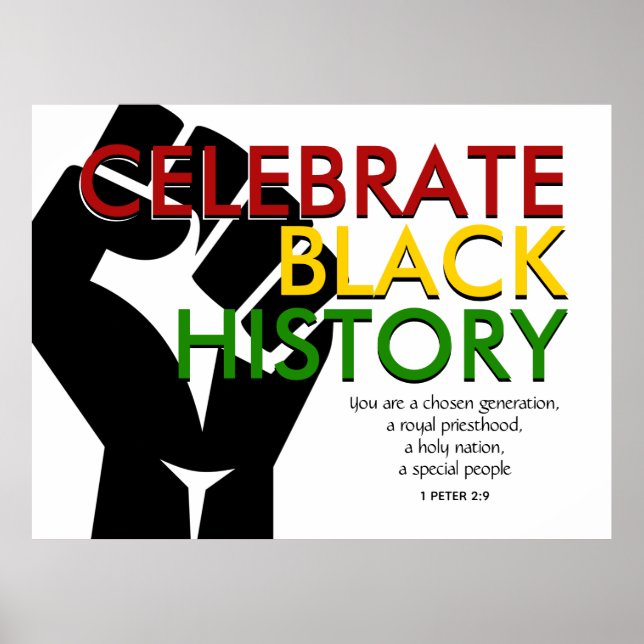 CELEBRATE BLACK HISTORY Christian Scripture Poster (Framsidan)