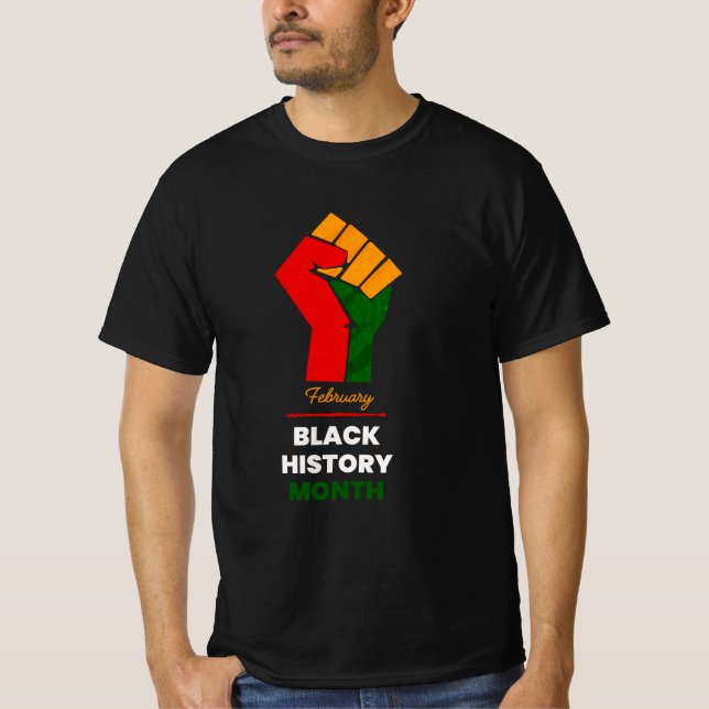 Celebrate Black History Month T Shirt (Framsida)
