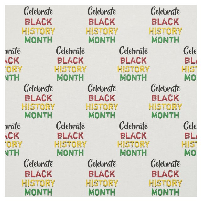 Celebrate BLACK HISTORY Month Tyg (Provkarta)