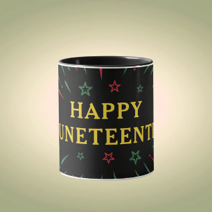 Celebrate Black Independence day Lycklig Junetonde Mugg
