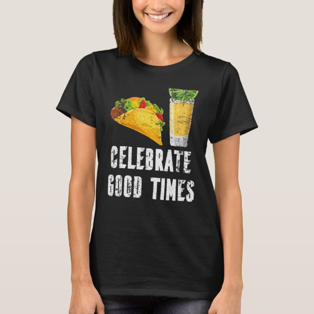 Celebrate Bra Times Cinco De Mayo Matching Friend T Shirt (Framsida)