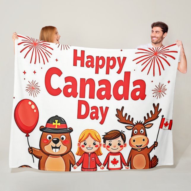 Celebrate Canada Joy Fleecefilt (På plats)