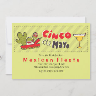 Celebrate Cinco de Mayo-inbjudan Inbjudningar