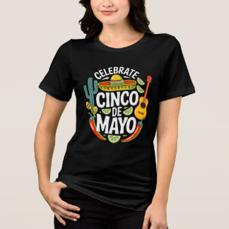 Celebrate Cinco De Mayo Retro Fiesta T-Shirt