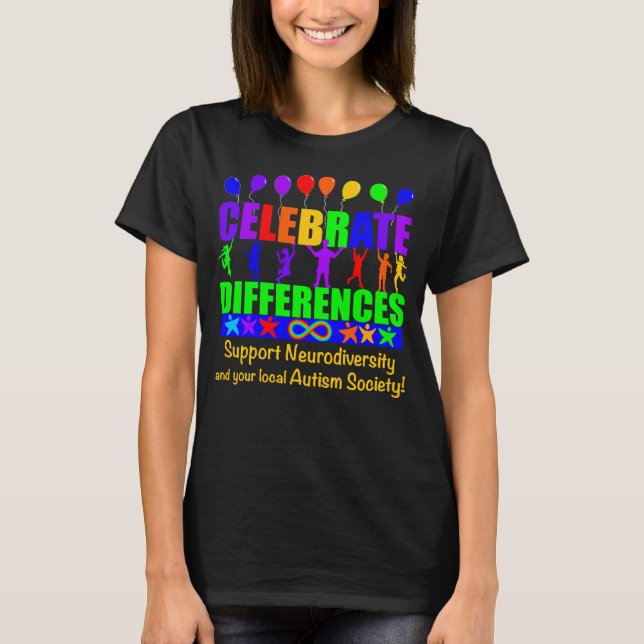 "Celebrate Differences" T-shirt  (Framsida)