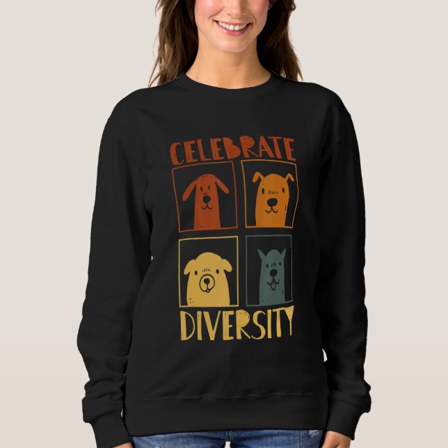 Celebrate Diversity Dog For Dog  Dog Owner Designs T Shirt (Framsida)
