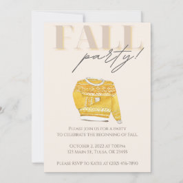 Celebrate Fall Party Inbjudningar