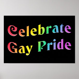 Celebrate Gay pride Poster
