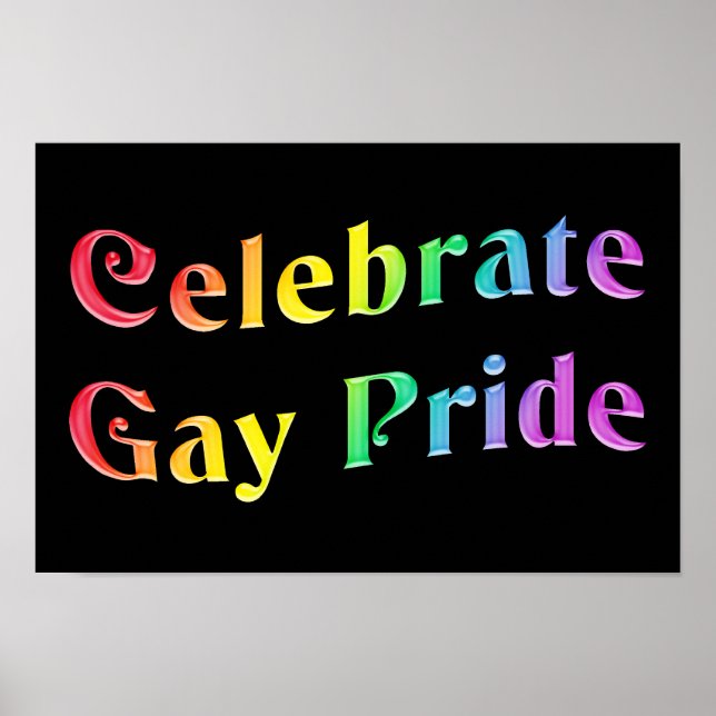 Celebrate Gay pride Poster (Framsidan)