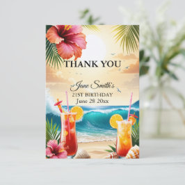 Celebrate Gratitude | 21:a födelsedagen Tack Kort