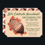 Celebrate Hanukkah Brisket Jewish Helgdagar Party Inbjudningar<br><div class="desc">Inbjudan innehåller en originalmarkeringsillustration av en klassisk nötköttsbrisket, med LÅT OSS CELEBRATE HANKAH i ett typsnitt av grönten roligt. Anpassa bara din Chanukah-julfest. Denna illustration finns också tillgänglig när det gäller samordning av produkter och dekoration från party. Ser du inte vad du är tittar för? Behöver du hjälp med anpassning?...</div>