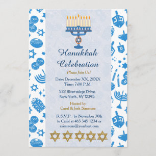 Celebrate Hanukkah-inbjudningar Inbjudningar