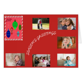 Celebrate Helgdag Variety Hanging Ornament 6 foto Hälsningskort
