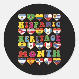 Celebrate Hispanic Heritage Month Latino Land Runt Klistermärke