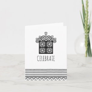 CELEBRATE Hmong-inspirerat kort