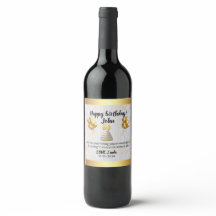 Celebrate in Style: Customizable Wine Bottle Label