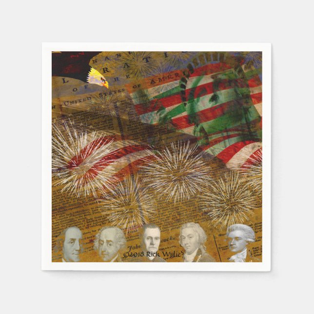 Celebrate Independence day Pappersservett (Framsidan)