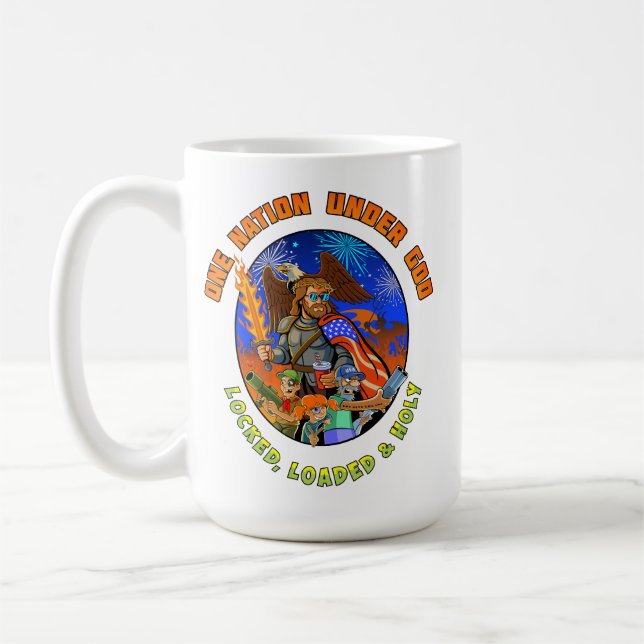 Celebrate July 4th with Jesus Kaffemugg (Vänster)