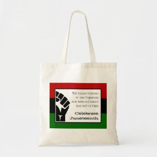CELEBRATE JUNETEENTH Anpassade Christian Verse Tygkasse