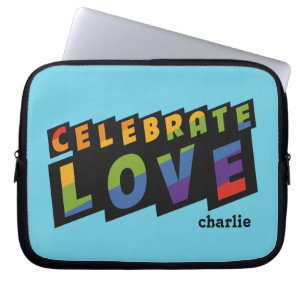 Celebrate Kärlek anpassningsbar monogram laptop sl Sleeve