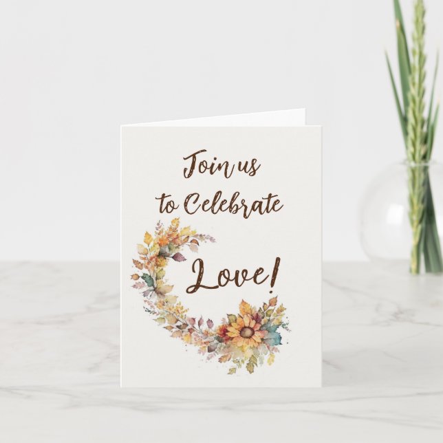 Celebrate Kärlek Inbjudan (Framsida)