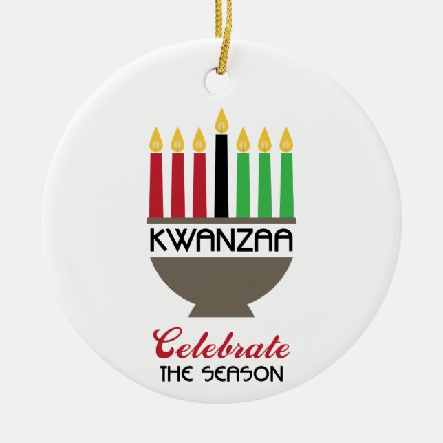 Celebrate Kwanzaa Julgransprydnad Keramik (Framsidan)