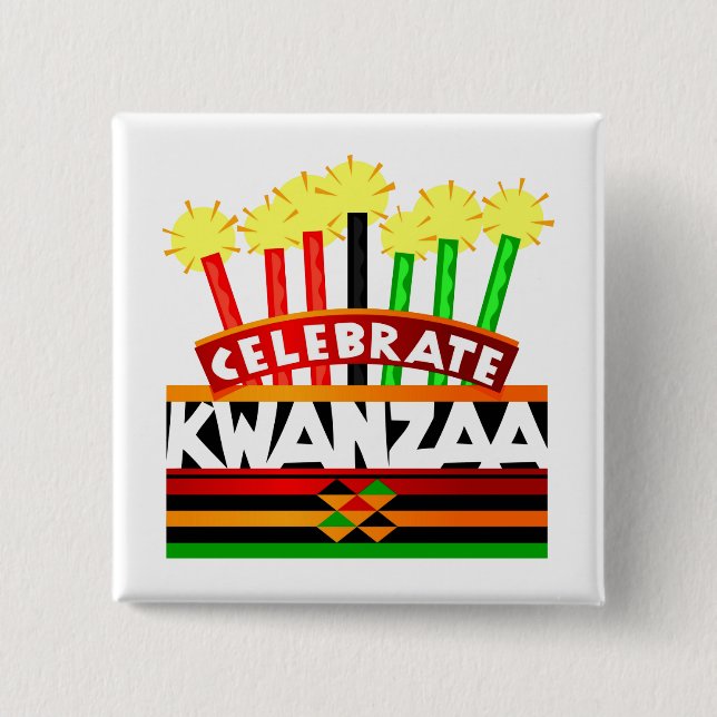 Celebrate Kwanzaa Knapp (Framsida)