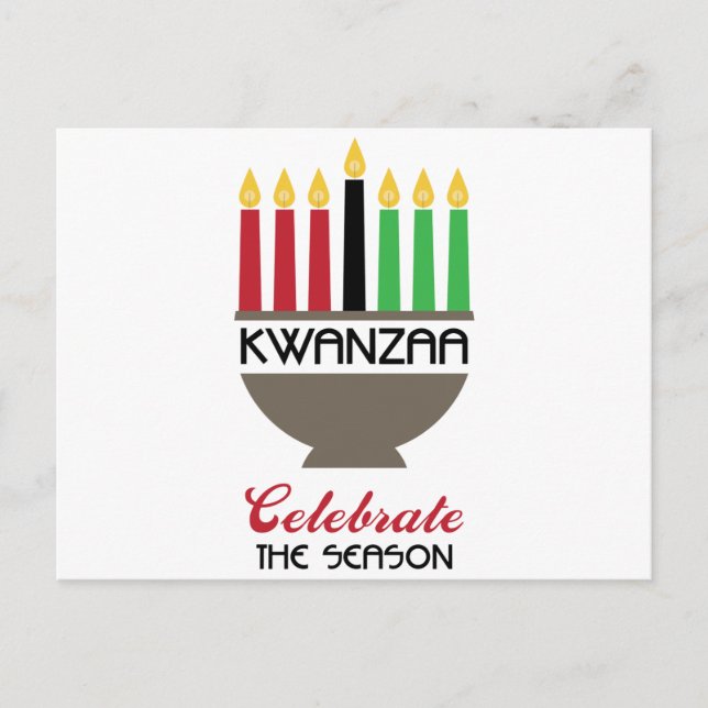 Celebrate Kwanzaa Vykort (Framsida)