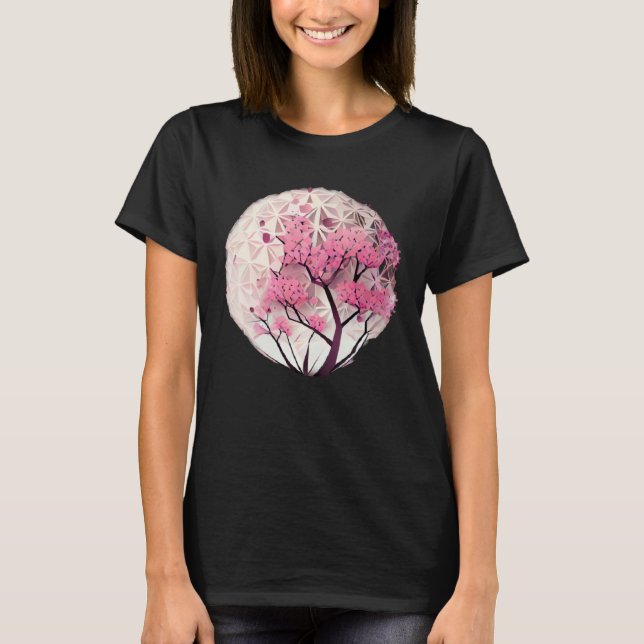 Celebrate Life and Renewal with a Cherry Blossom G T Shirt (Framsida)