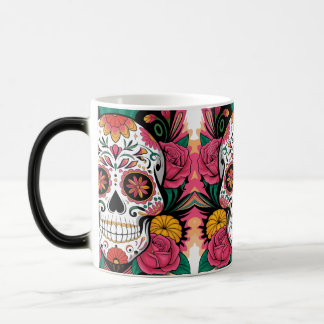 Celebrate Life Sugar Skull Magisk Mugg