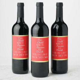 Celebrate Life's Milestones with Custom Wine Label Vinflaska Etikett
