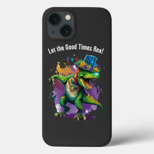 Celebrate Mardi Gras med Dancing T Rex Dinosaur