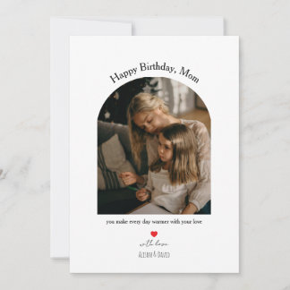 Celebrate Mom with a warm, heartfelt birthday card Julkort