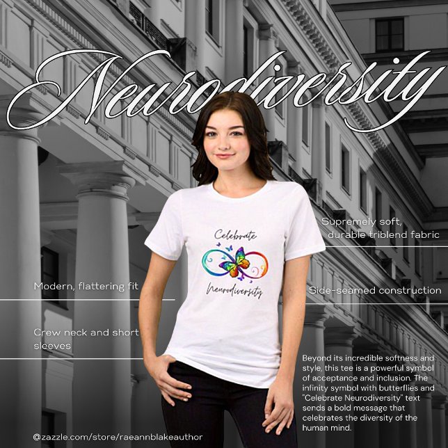 Celebrate Neurodiversity T-Shirt Tri-Blend Shirt (Skapare uppladdad)