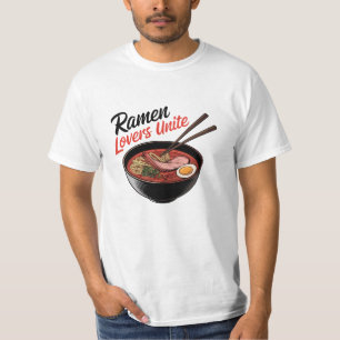 Celebrate Noodle Kärlek med Ramen Designs T Shirt