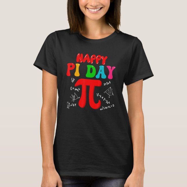 Celebrate Pi Day Cute Pi Symbol Math Lover Teacher T Shirt (Framsida)