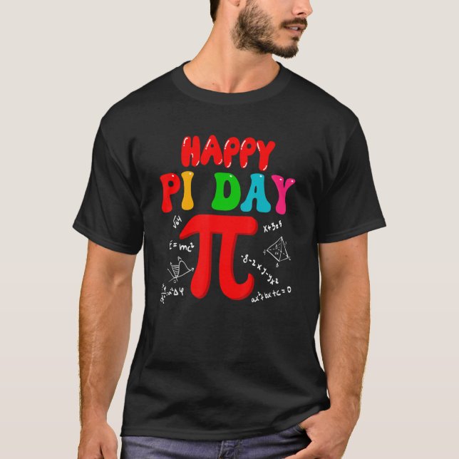 Celebrate Pi Day Cute Pi Symbol Math Lover Teacher T Shirt (Framsida)